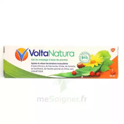 Voltanatura Gel De Massage Plantes Bio T/50ml à LE-TOUVET